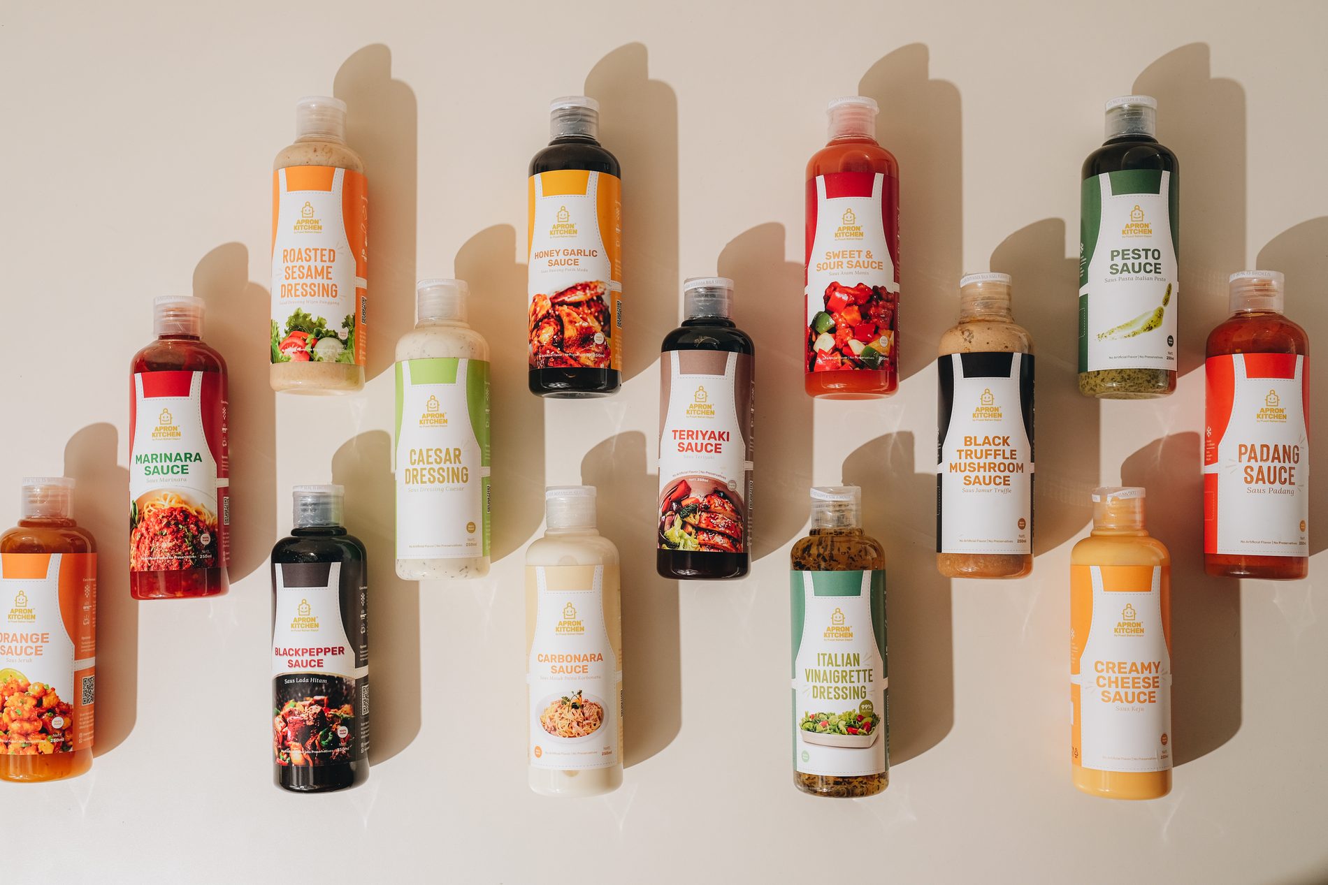 Apron Kitchen sauces and condiments