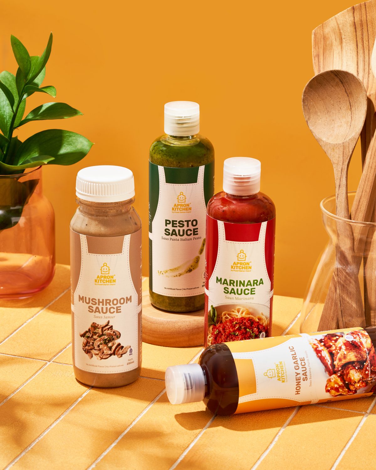 Apron Kitchen products on a kitchen counter